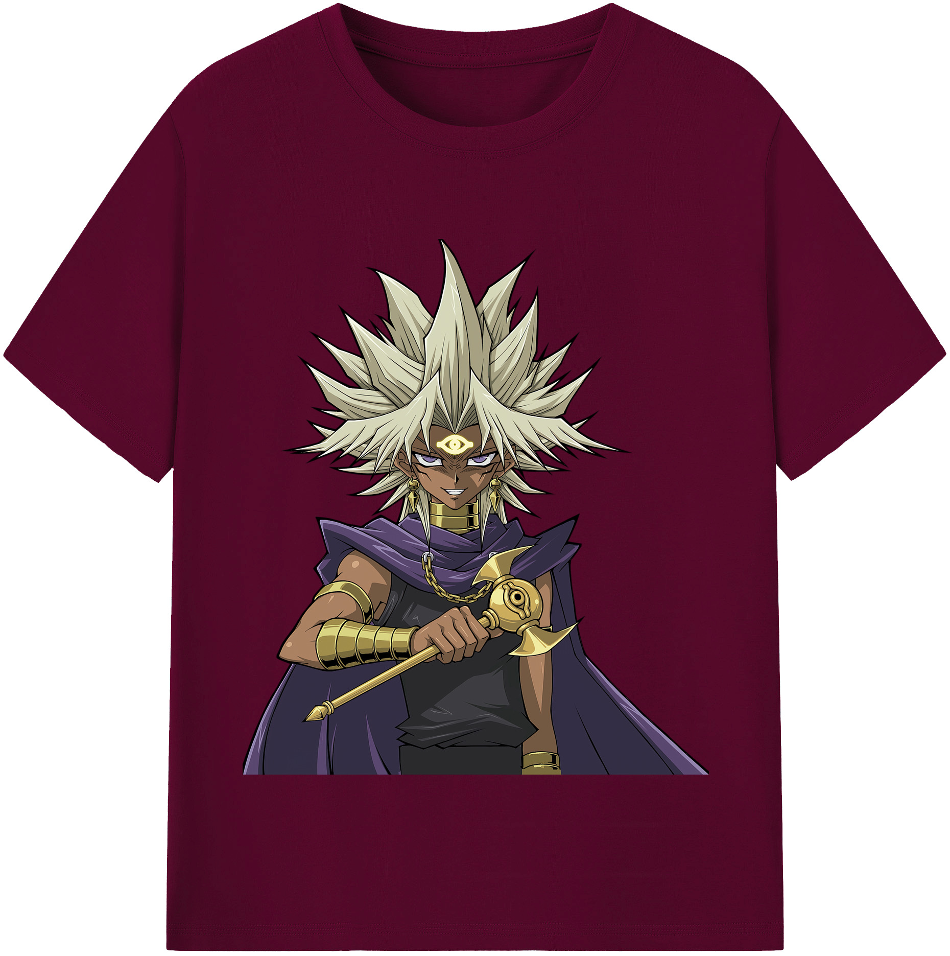 （画像用） 遊☆戯☆王 Yu-Gi-Oh! レディースカジュアルプリントTシャツ（綿100％）